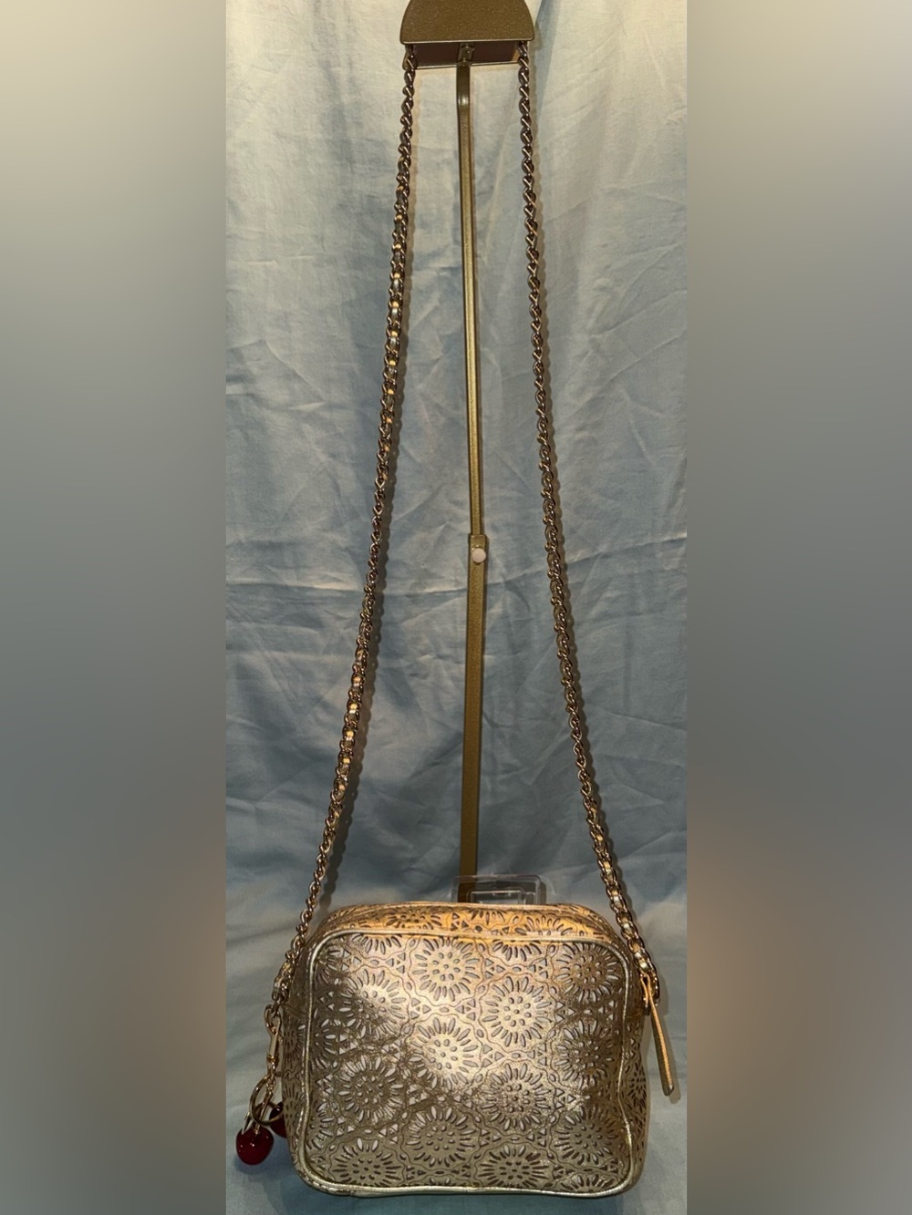 KATE SPADE NEW YORK LAURA LEE GARDEN GROVE GOLD SHOULDER BAG - Picture 4 of 12